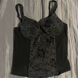 Black corset top